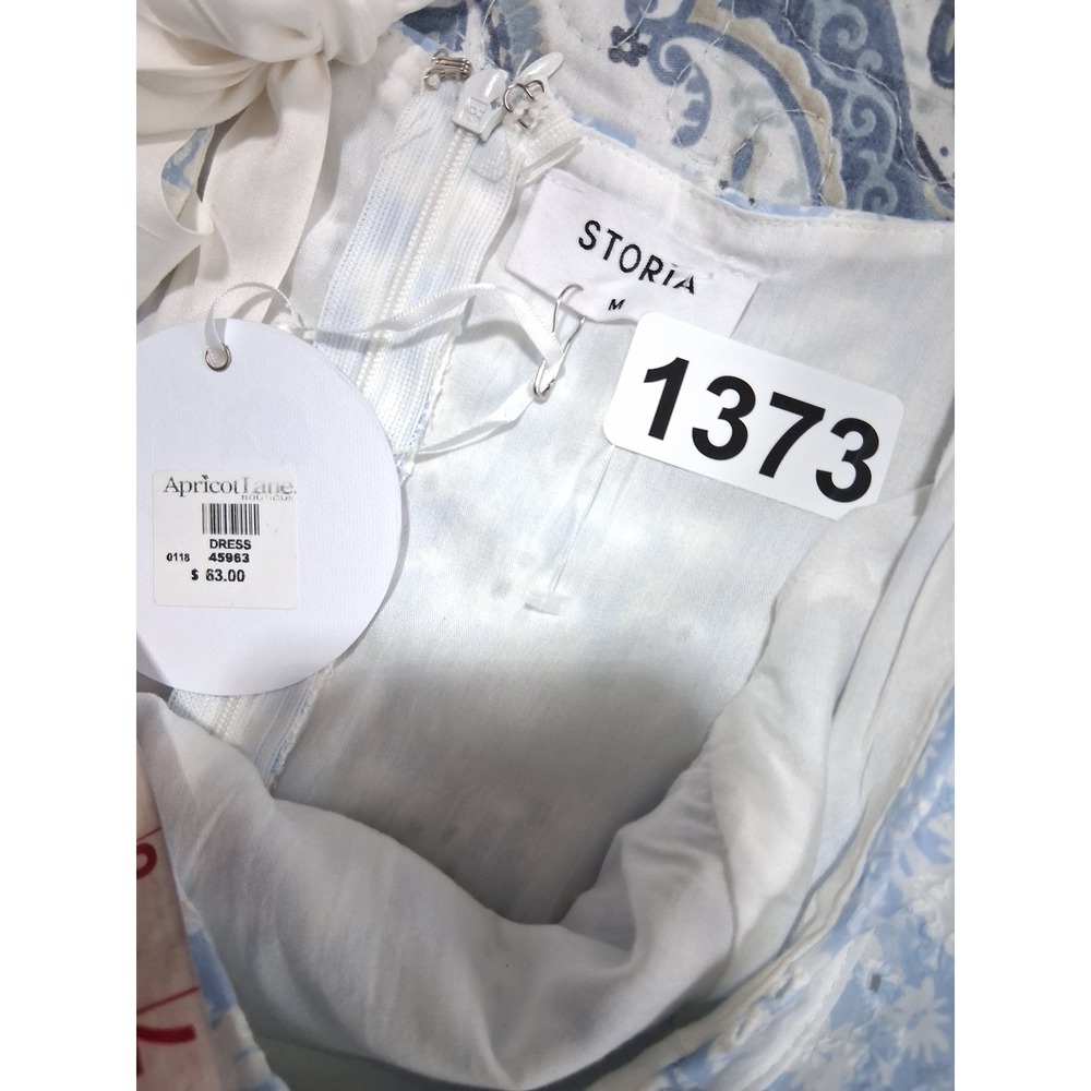 Y2k Storia Whimsical Babydoll Milkmaid Womens sz Medium Corset Graduation Dress - Picture 8 of 10